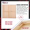 X-Large Stretched Canvas for Painting 36x36 inch Gallery Depth 1-1/2" Thick, 2-Pack - 12oz Acrylic Gesso Triple Primed, Professional Artist Quality, 100% Cotton - Oil, Pouring Paint